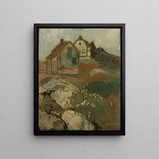 Arnulf verland - Landskap med hus.webp