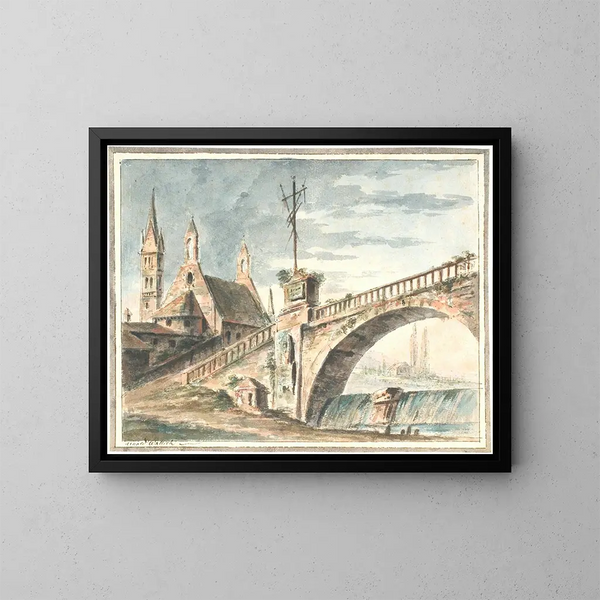 Kirke et Bro - Aron Wallick — ingelijst kunstwerk aan de muur