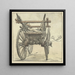 a four-wheeled cart back - Simon Andreas Krausz — framed artwork on a wall