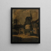 Het molenhuis van de Galette en de Blute-fin molen Montmartre 18e arrondissement - Arsène Désiré d'Haussy — ingelijst kunstwerk aan de muur