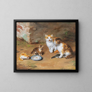 ArthurAlfred Brunel de Neuville - Cat Family.webp