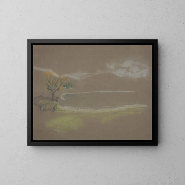 Le Lac - Arthur Bowen Davies — ingelijst kunstwerk aan de muur