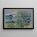 Trees and Fields - Arthur Bowen Davies — framed artwork on a wall