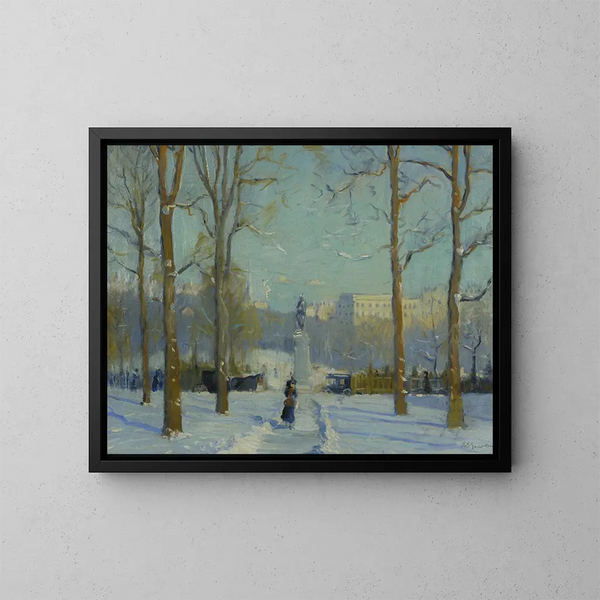 Op de Columbus Avenue - Arthur Clifton Goodwin — ingelijst kunstwerk aan de muur
