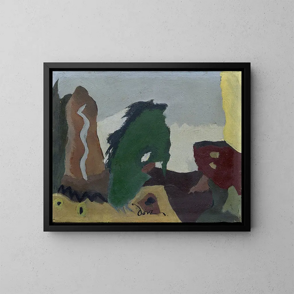 Aan de oever van het meer - Arthur Dove — ingelijst kunstwerk aan de muur