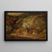 Biche et deux faons - Arthur Fitzwilliam Tait — ingelijst kunstwerk aan de muur