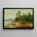 Uitzicht op Long Lake - Arthur Fitzwilliam Tait — ingelijst kunstwerk aan de muur