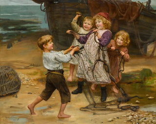De dagvondername - Arthur John Elsley — weergave van het kunstwerk
