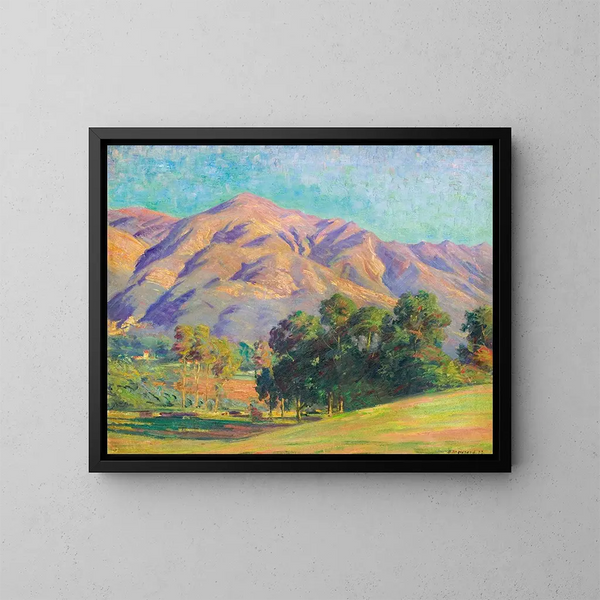 Californisch landschap - Arthur Merton Hazard — ingelijst kunstwerk aan de muur