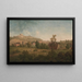 Landschap met het Kasteel van Dover op de achtergrond - Arthur Nelson — ingelijst kunstwerk aan de muur