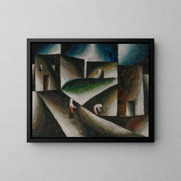 Landschap van Ascezie II - Arthur Segal — ingelijst kunstwerk aan de muur