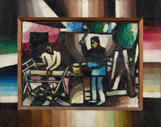 Arthur Segal - Der Holzarbeiter Zyklus Arbeit.webp