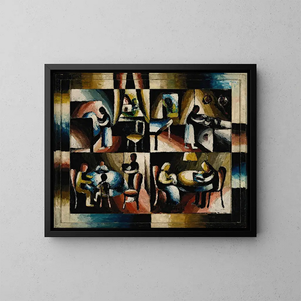 Huishoudelijk werk - Arthur Segal — ingelijst kunstwerk aan de muur