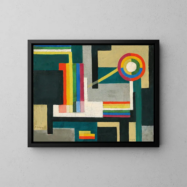 compositie - Arthur Segal — ingelijst kunstwerk aan de muur