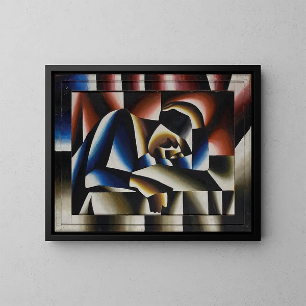 Vrouw die slaapt - Arthur Segal — ingelijst kunstwerk aan de muur