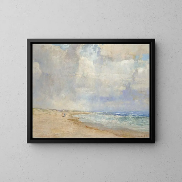 na de storm in Amagansett - Arthur Turnbull Hill — ingelijst kunstwerk aan de muur