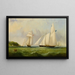 De jacht Cambria voor de kust van Ryde, Isle of Wight - Arthur Wellington Fowles — ingelijst kunstwerk aan de muur