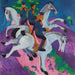 Artilleristen te paard - Ernst Ludwig Kirchner — weergave van het kunstwerk