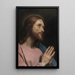 Hoofd van Christus - Ary Scheffer — ingelijst kunstwerk aan de muur