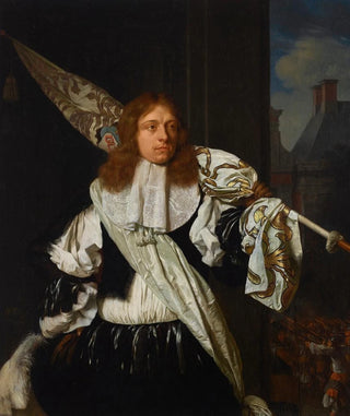 Ary de Vois - Portrait of an ensign of the Leiden civic guard.webp