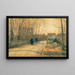 Pont à Grez-sur-Loing - Asai Chū — ingelijst kunstwerk aan de muur