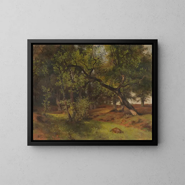 Landschap bij Aumhle - Ascan Lutteroth — ingelijst kunstwerk aan de muur