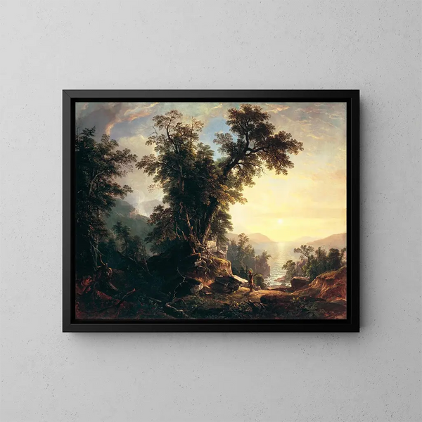 De Indiase Vespers - Asher Brown Durand — ingelijst kunstwerk aan de muur