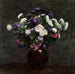 Asters in een vaas - Henri Fantin-Latour — weergave van het kunstwerk