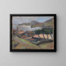 Uitzicht op Collioure - Astrid Holm — ingelijst kunstwerk aan de muur