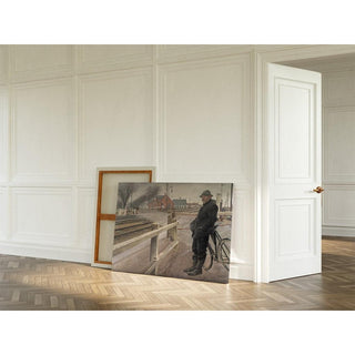 Attente du train, passage à niveau de l'autoroute de Roskilde - Laurits Andersen Ring | Reproduction Tableau Décoration murale affiche copie