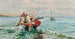Fishermen on the Coast of Naples - Attilio Pratella — artwork view