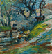 Aan de rivier Marseille - Adolphe Monticelli — weergave van het kunstwerk