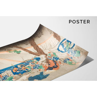 Au cimetière de Tatsunokuchi, dans la province de Sagami - Utagawa Kuniyoshi | Reproduction Tableau Décoration murale affiche copie
