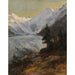 Reproductie van het schilderij van de gletsjer van Morteratsch - Edward Theodore Compton