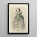 Portret van Theresia A A Allebé - August Allebé — ingelijst kunstwerk aan de muur