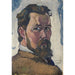 Self-portrait painting - August Babberger — artwork view