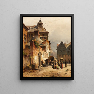 August Eduard Schliecker - Stadtansicht Lttich.webp