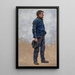 Man with cap in hand - August Hagborg — framed artwork on a wall