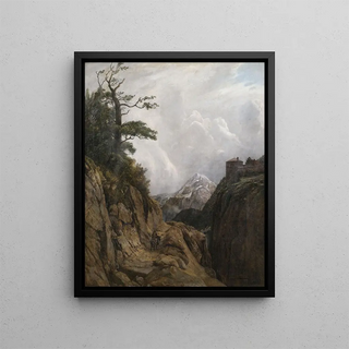 August Holmberg - Eselreiter in Hochgebirgslandschaft.webp