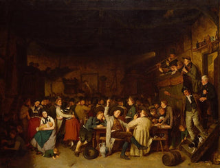 Feesten van de Westfaalse boeren - August Jernberg — weergave van het kunstwerk
