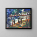 Vissers aan de rivier - August Macke — ingelijst kunstwerk aan de muur