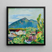 Lente landschap aan Tegernsee - August Macke — ingelijst kunstwerk aan de muur