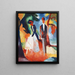 De mensen aan de rand van het blauwe meer - August Macke — ingelijst kunstwerk aan de muur