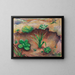 Kleine planten in het bos - August Macke — ingelijst kunstwerk aan de muur