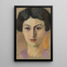 Reproductie van het schilderij Portret van Elisabeth in Hilterfingen - August Macke