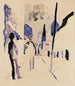 Rue am Abend - August Macke — weergave van het kunstwerk