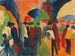 Onder de arcades van Thun, een promenade-motief - August Macke — weergave van het kunstwerk