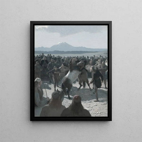 August Malmstrm - The HorseFight at Hlidarendi.webp