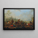 Departure for the flight hunt - August Querfurt — framed artwork on a wall
