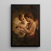 Cupid and Psyche - August Riedel — framed artwork on a wall